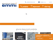 Tablet Screenshot of emmi.si